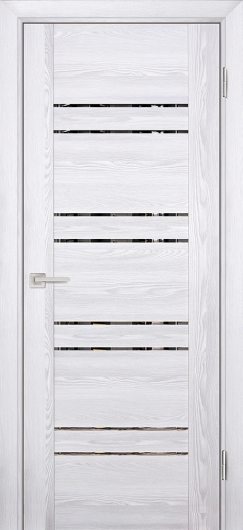 Межкомнатная царговая дверь Profilo Porte PSK-1 Ривьера айс остекленная — фото 1